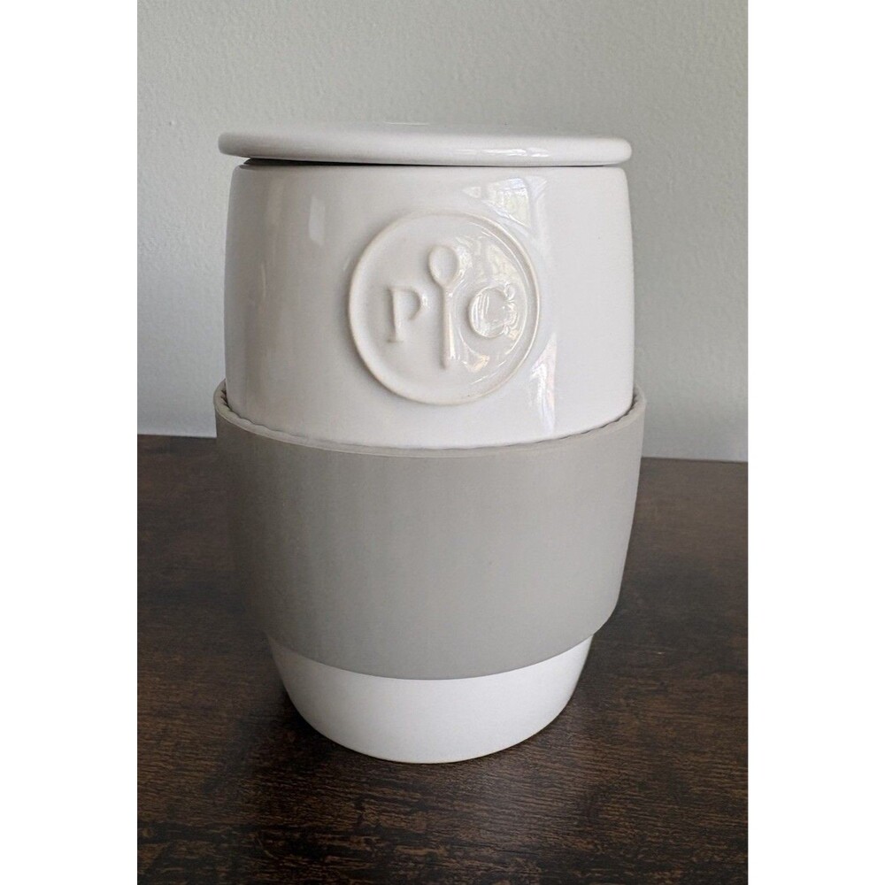 Pampered Chef 1529 Ceramic Egg Cooker Microwave Mug Cake Muffin Maker White